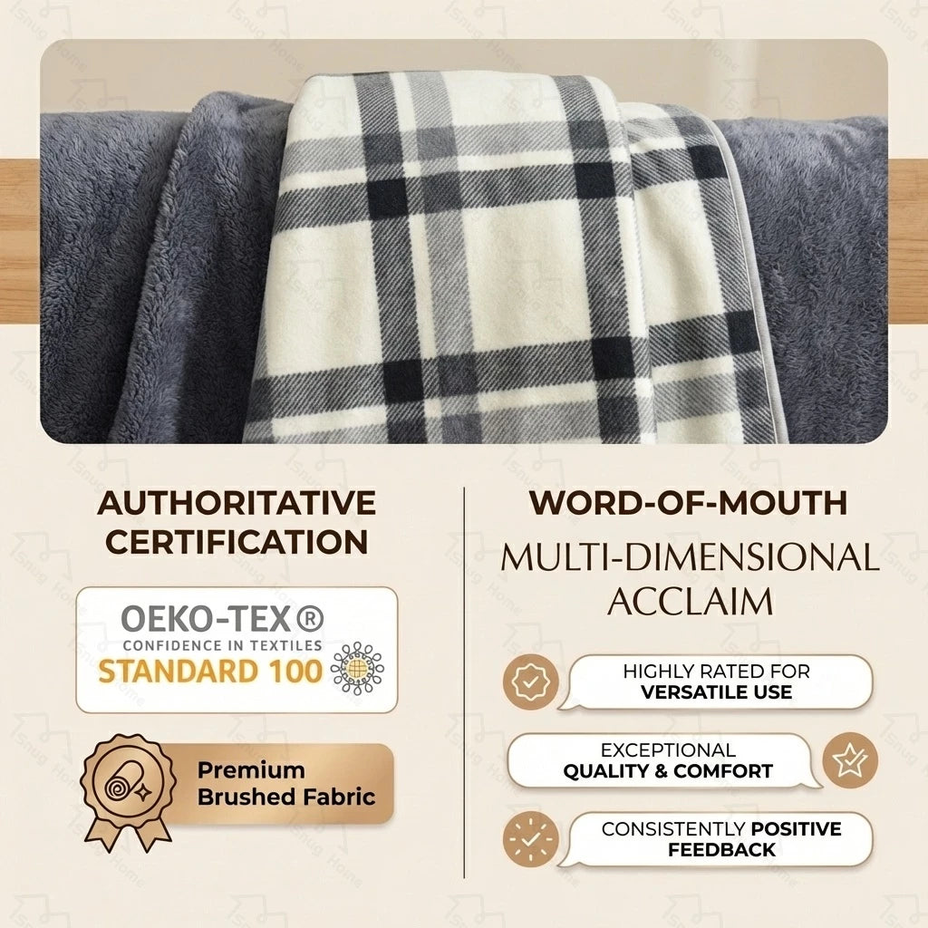 Blanket Fleece Wearable Comfy Poncho Throw with Buttons Plush Kumot Cotton Blanket