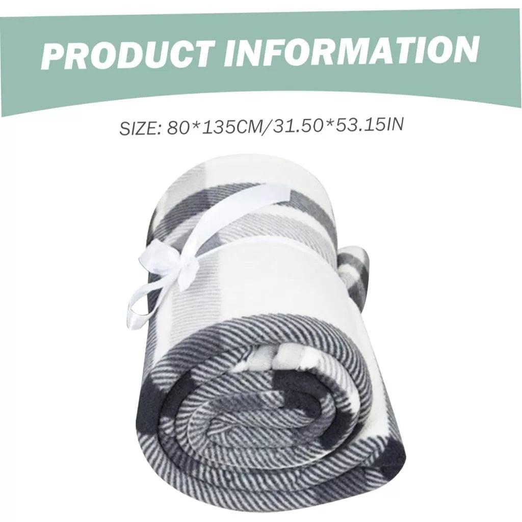 Blanket Fleece Wearable Comfy Poncho Throw with Buttons Plush Kumot Cotton Blanket